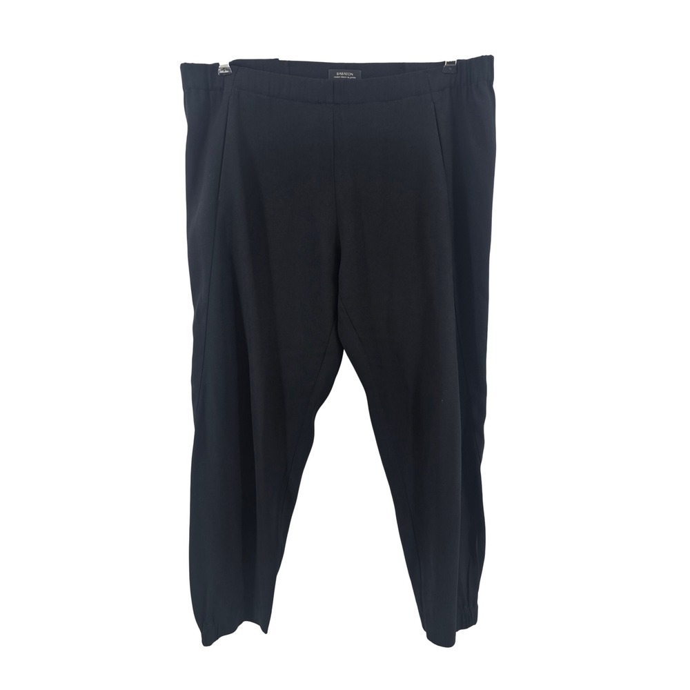 Babaton Pants Womens S Dexter Black Japanese Crepe Tapered EUC